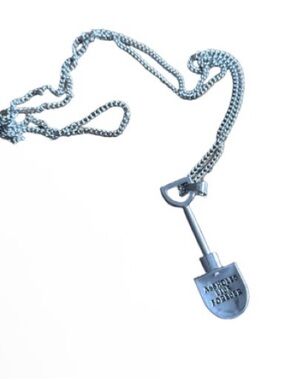 ALF Silver Shovel Pendant Necklace